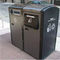옥외 스테인리스 똑똑한 쓰레기통, EN 840 자동적인 쓰레기통 및 재생 궤