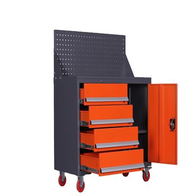 주황색 15 서랍 ISO9001 모바일 도구 상자 작업대